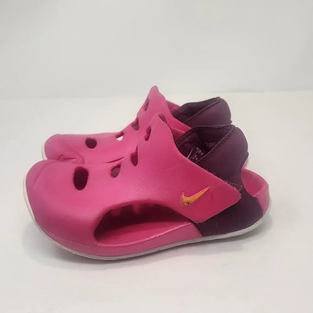 Nike Sunray Protect 3 Pink Sandals Outdoor Play Shoes Child Kids Size 10C